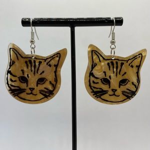 Tabby Cat Earrings